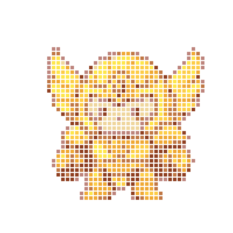 Cute chibi-style golden armored warrior cartoon character