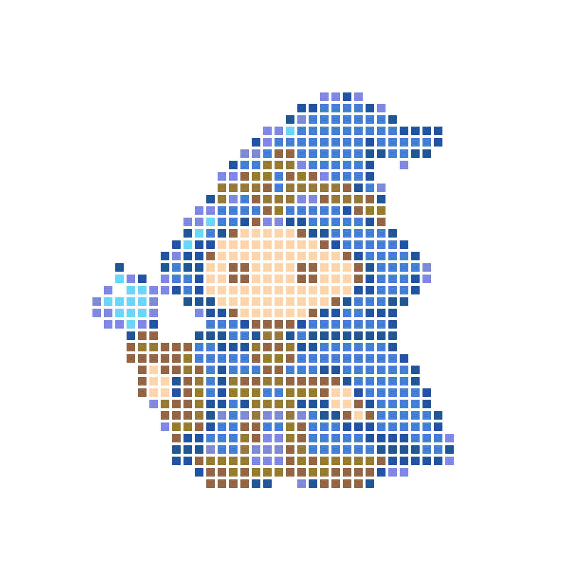 The cute chibi little magician wields a star wand