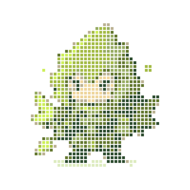 Chibi Green Leaf Warrior: A cute little guardian of the Logia type