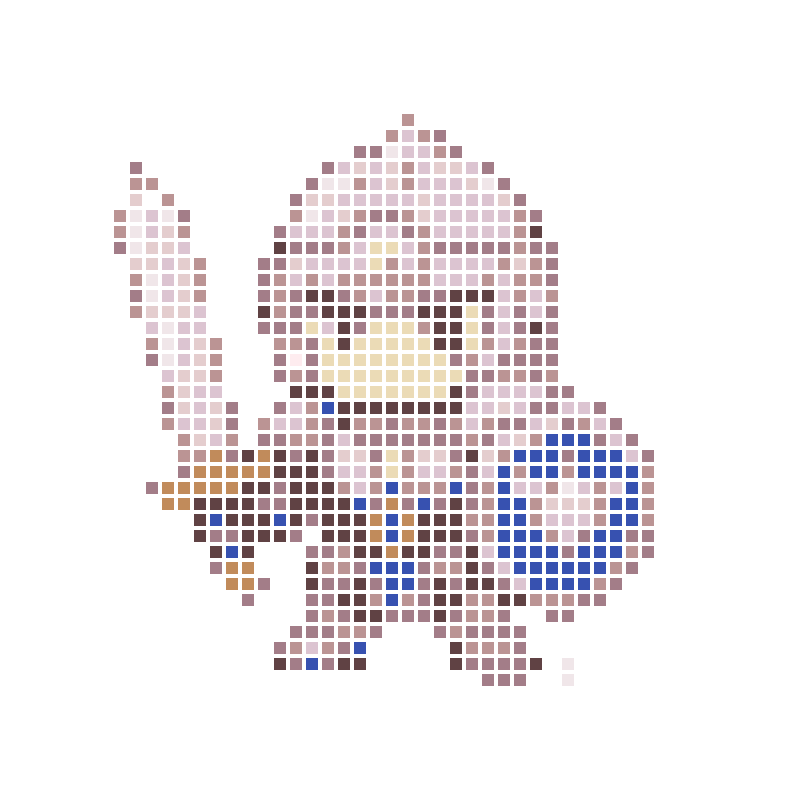 The cute chibi-style little knight wields a sword and shield, exuding heroic spirit