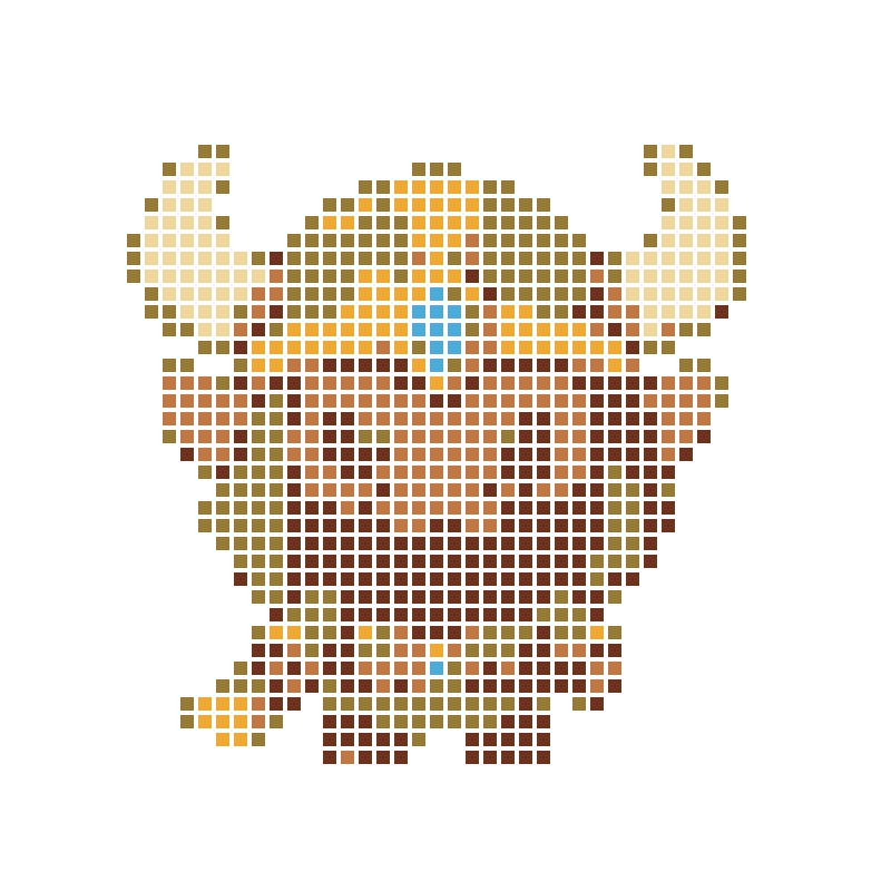 Chibi-style cute Viking Warrior cartoon characters