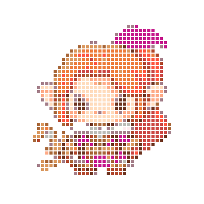 A cute chibi-style scepter-wielding elf noble character
