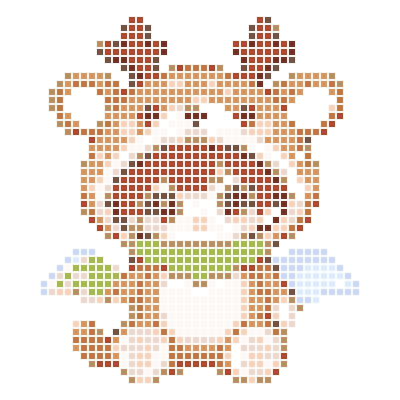A super cute cartoon character dressed in a deer outfit with little wings