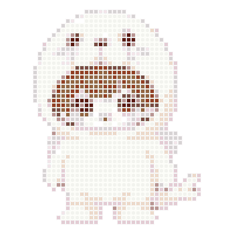 An adorably cute cartoon boy wearing a seal jumpsuit