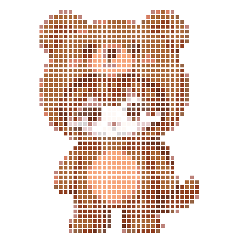 An adorable cartoon kid dressed in a brown bear costume