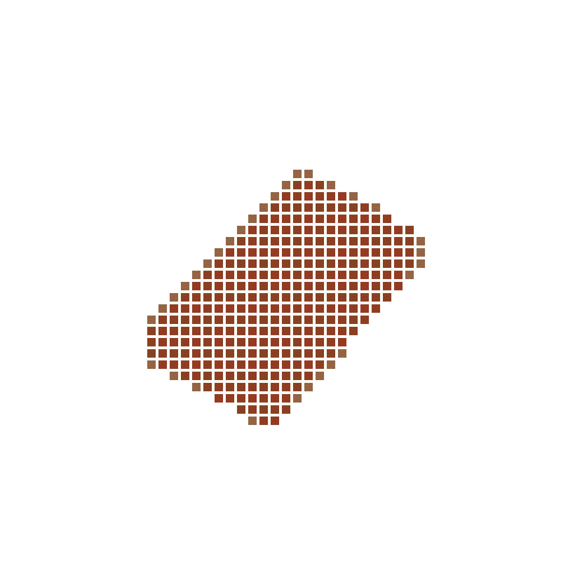 Six-compartment chocolate blocks in a simple cartoon style