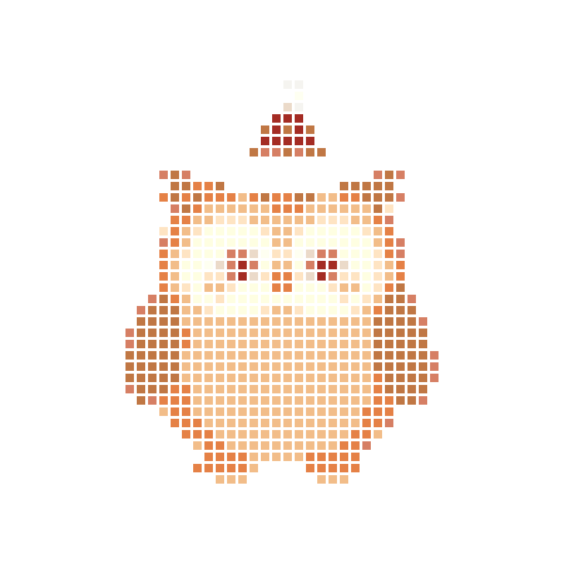 A cute cartoon owl wearing a Christmas hat