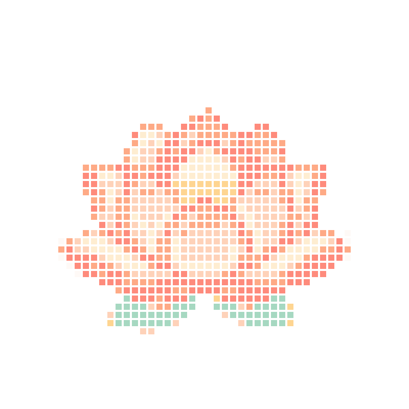 A fresh and elegant cartoon pink lotus illustration