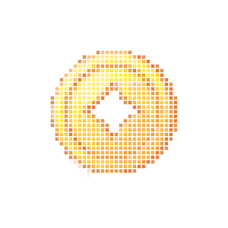 Cartoon-style golden ancient square-hole gold coin icon