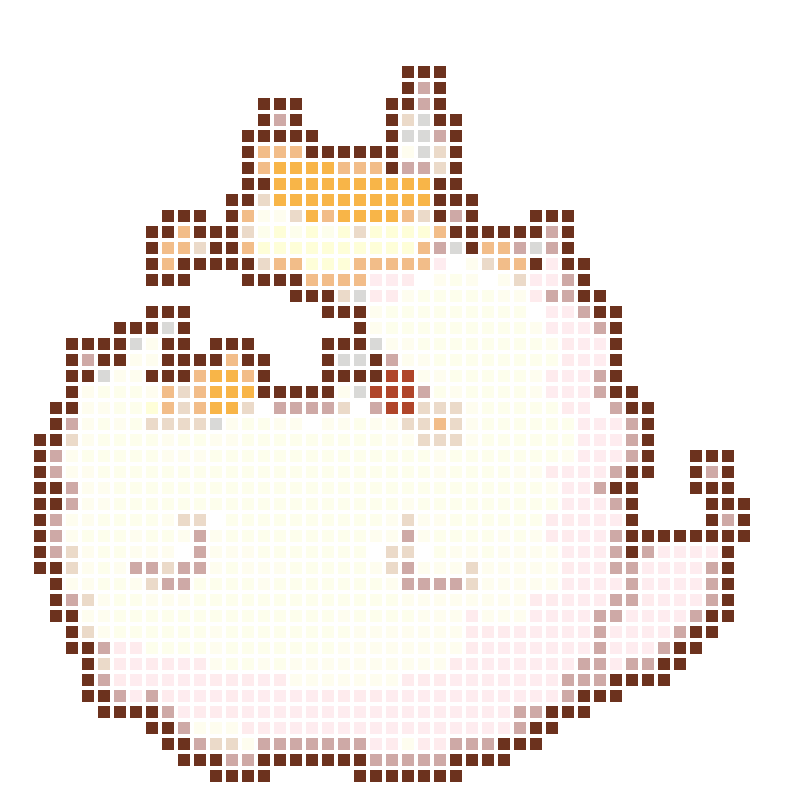 A soft, adorable, round kitten with ice cream on its head