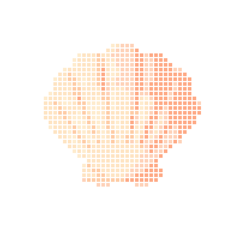 Warm-toned cute cartoon scallop illustration