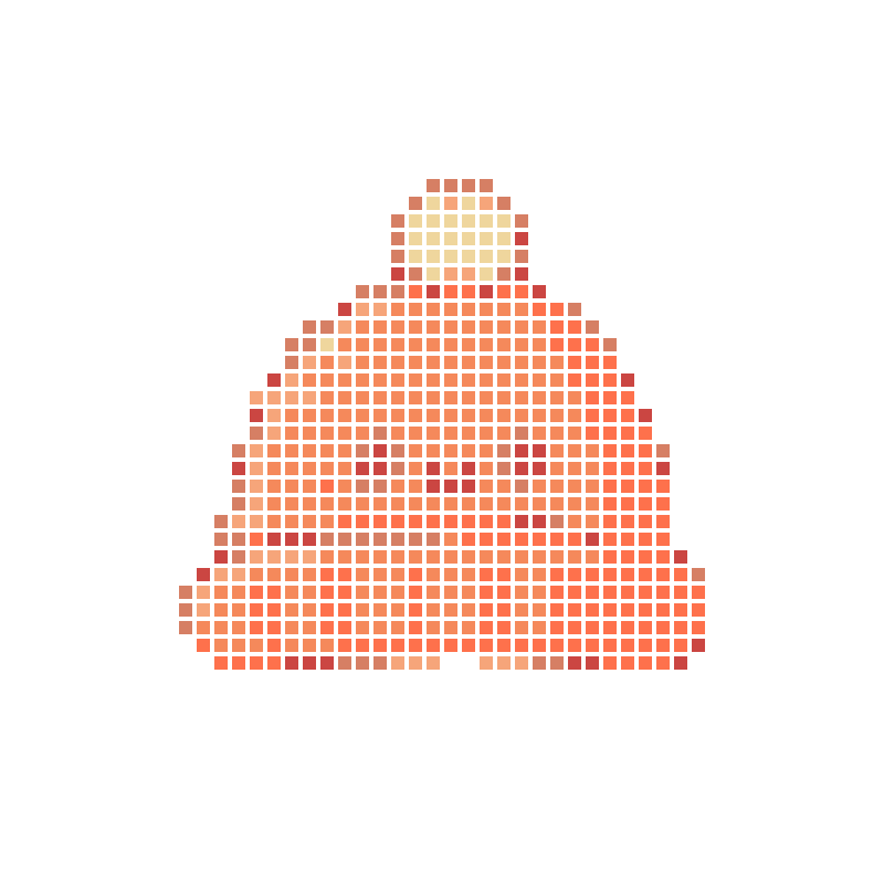 A cute and adorable orange cartoon knit hat
