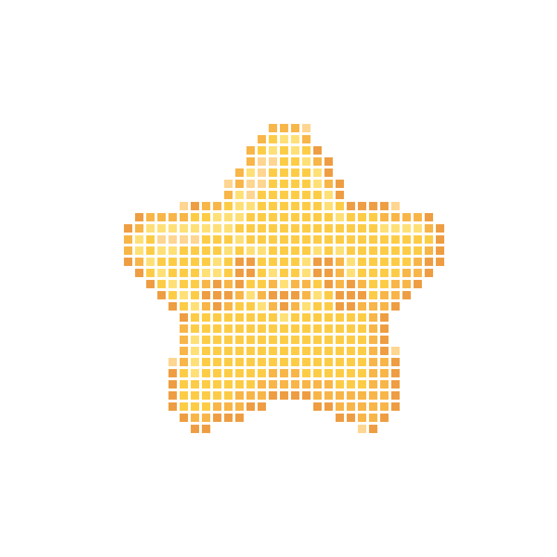 A cute cartoon smiling star image