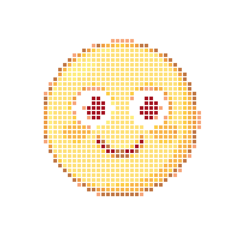 Mengmeng's happy smile cartoon round emoji icon