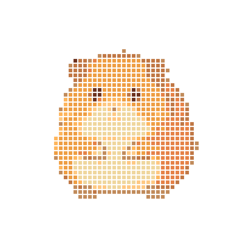 A soft, cute, round cartoon hamster illustration