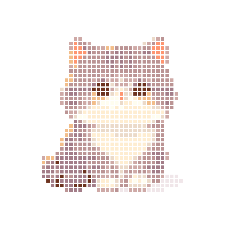 A round, soft, and adorable cartoon gray-spotted kitten