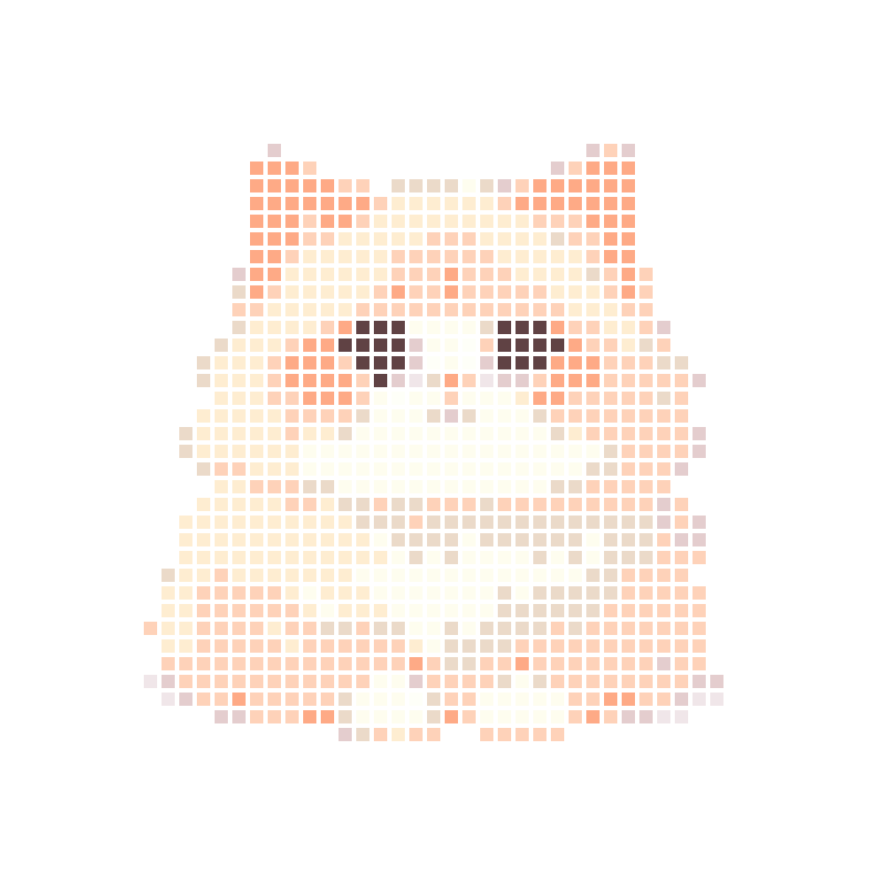 A soft, cute cartoon long-haired ragdoll kitten