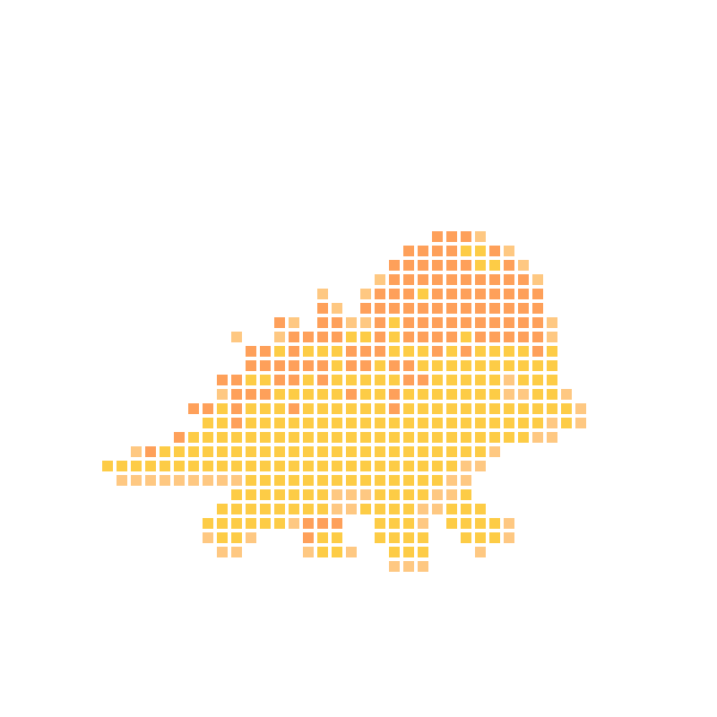 Soft and cute cartoon yellow dinosaur illustrations