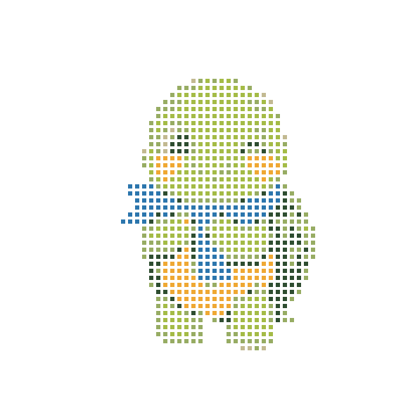 A cute blinking little turtle wearing a blue scarf