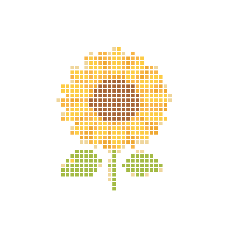 Fresh and cute cartoon sunflower hand-drawn illustrations