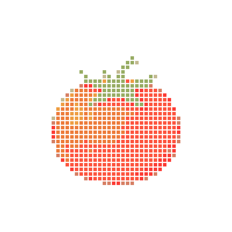 Hand-drawn cartoon plump and fresh red tomatoes