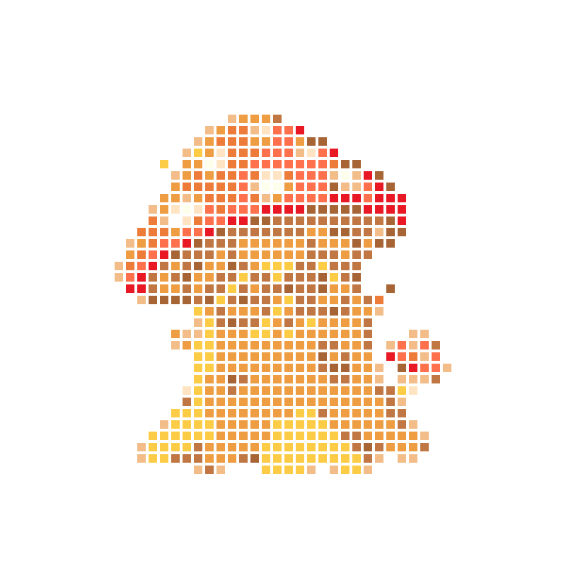 A cute cartoon mushroom wearing round glasses