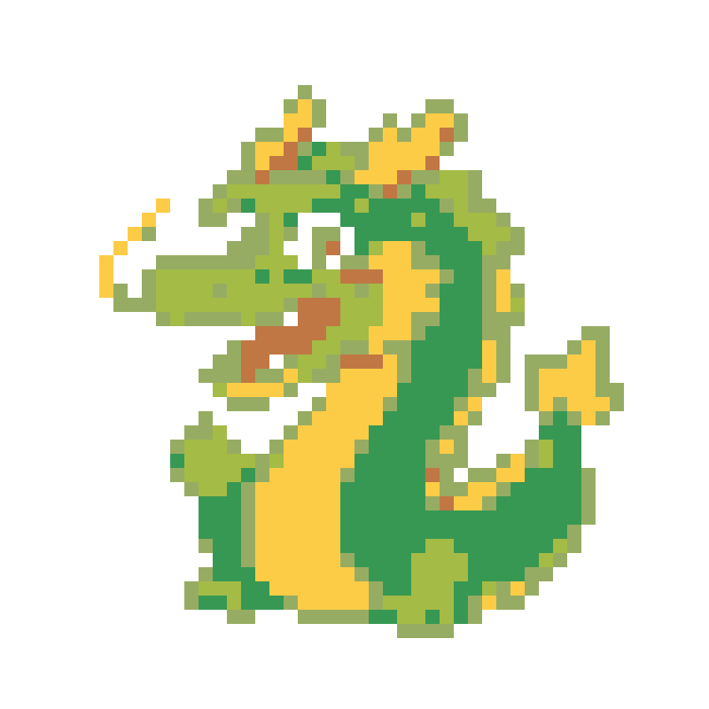 The cute cartoon little Azure Dragon is lively and very likable