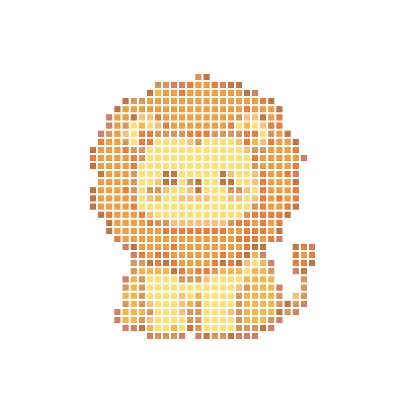 Cute cartoon lion—soft, cute, healing, and lovable