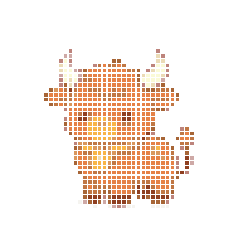 Cute cartoon Fortune Little Bull is soft, cute, and super healing