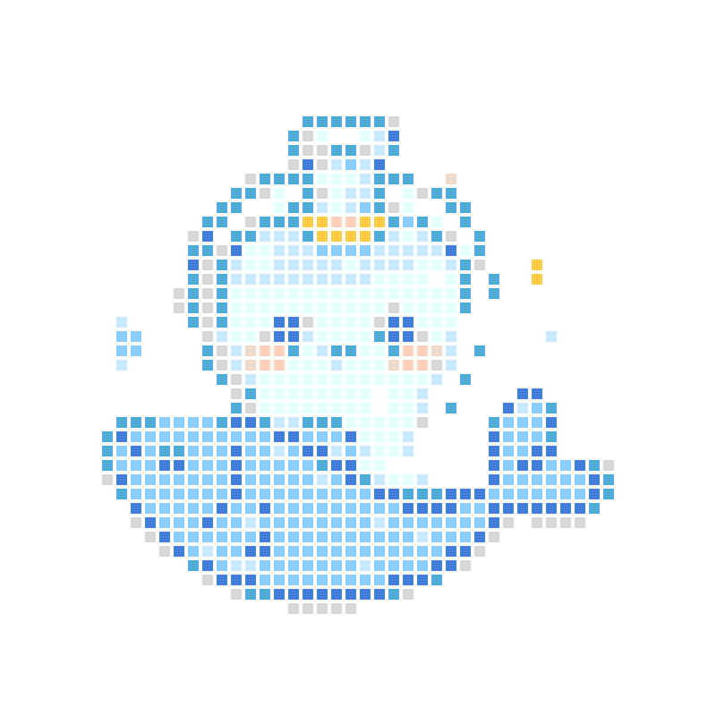 Cute cartoon water bottle and little fish fresh healing stickers