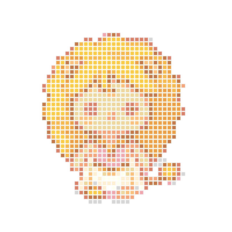 A soft and cute chibi-style anthropomorphic lion figure
